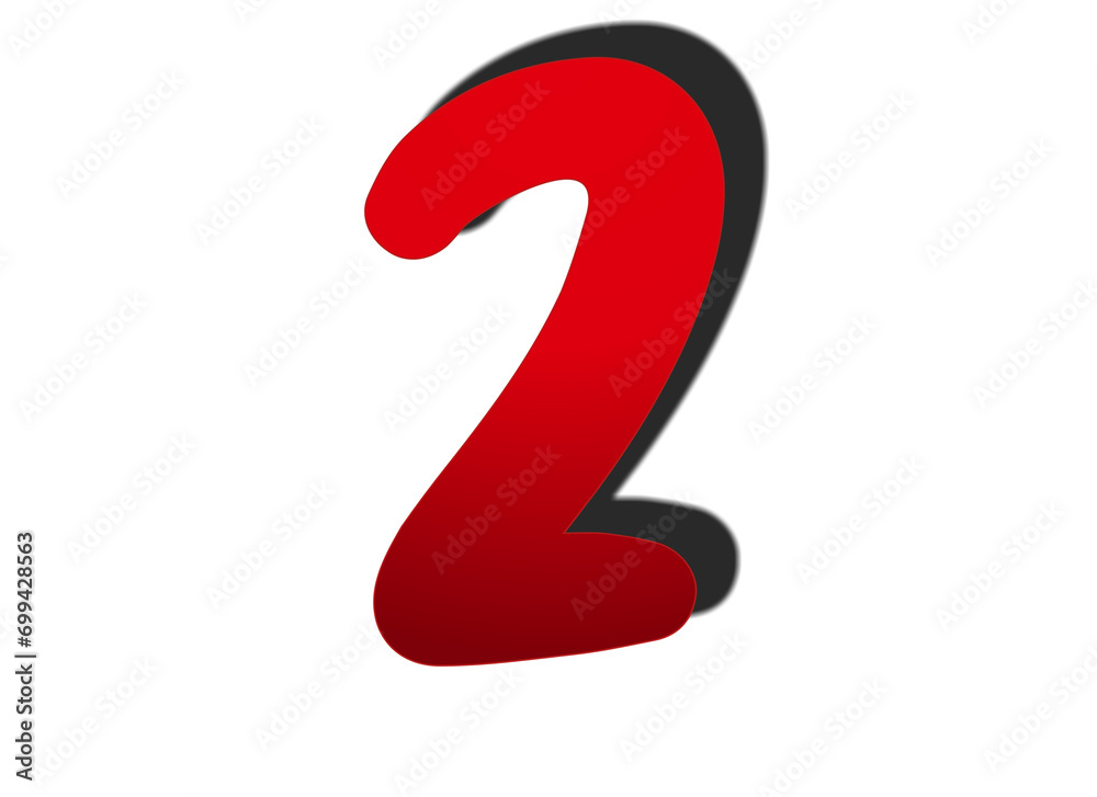 3d number 2 two in red color sign symbol numbers for design elements isolated on transparent background 3d number 2 two in red color sign symbol numbers for design elements isolated on transparent background