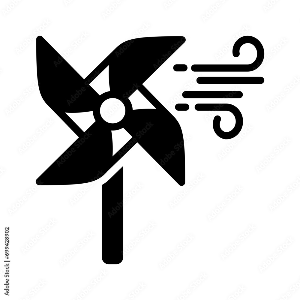 Solid black icon for Airflow