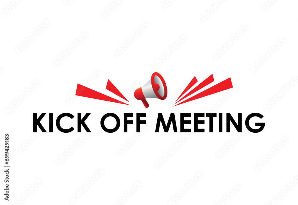 kick off sign on white background kick off sign on white background