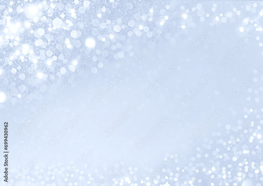 綺麗なクリスマスの青色のキラキラ背景テクスチャー	
