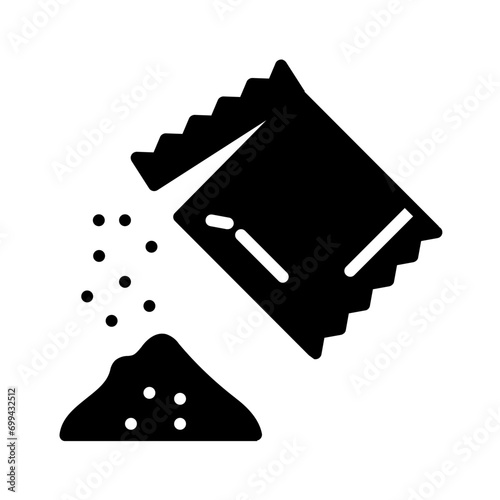 Solid black icon for Powder