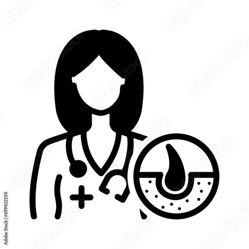 Solid black icon for Dermatologist