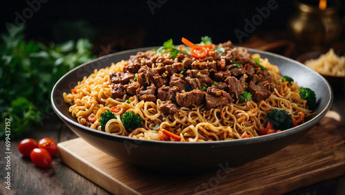 Instan noodle with full topping 