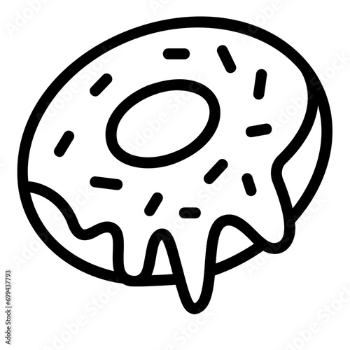donut outline icon
