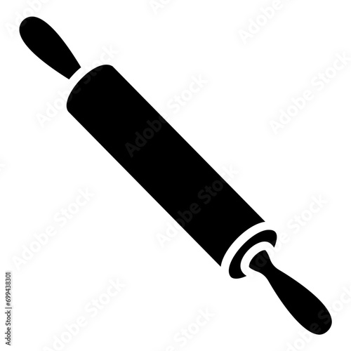 rolling pin glyph icon