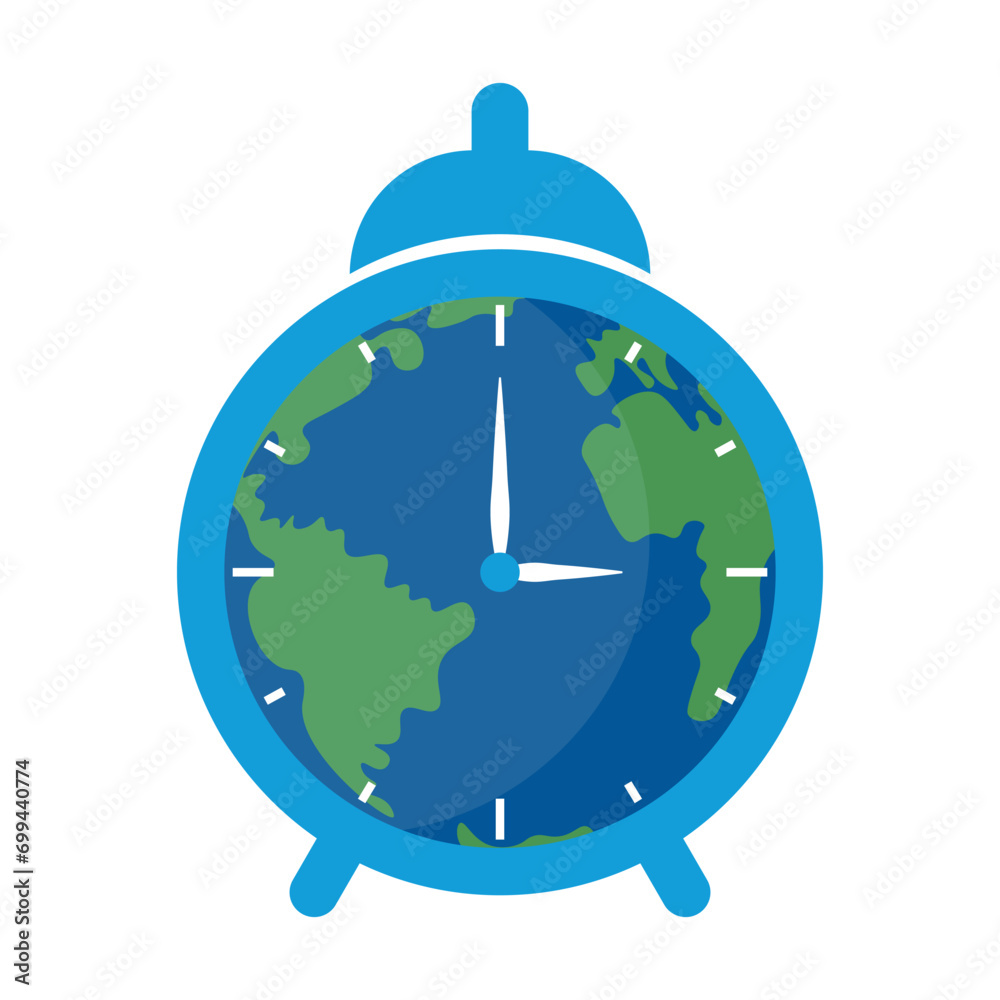 Fototapeta premium Earth Hour Illustration