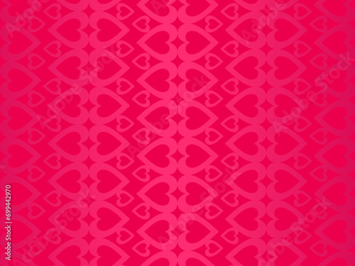 Hearts background with modern ornaments, red color, perfect for valentines, letters, gifts, prizes, surprises, etc.