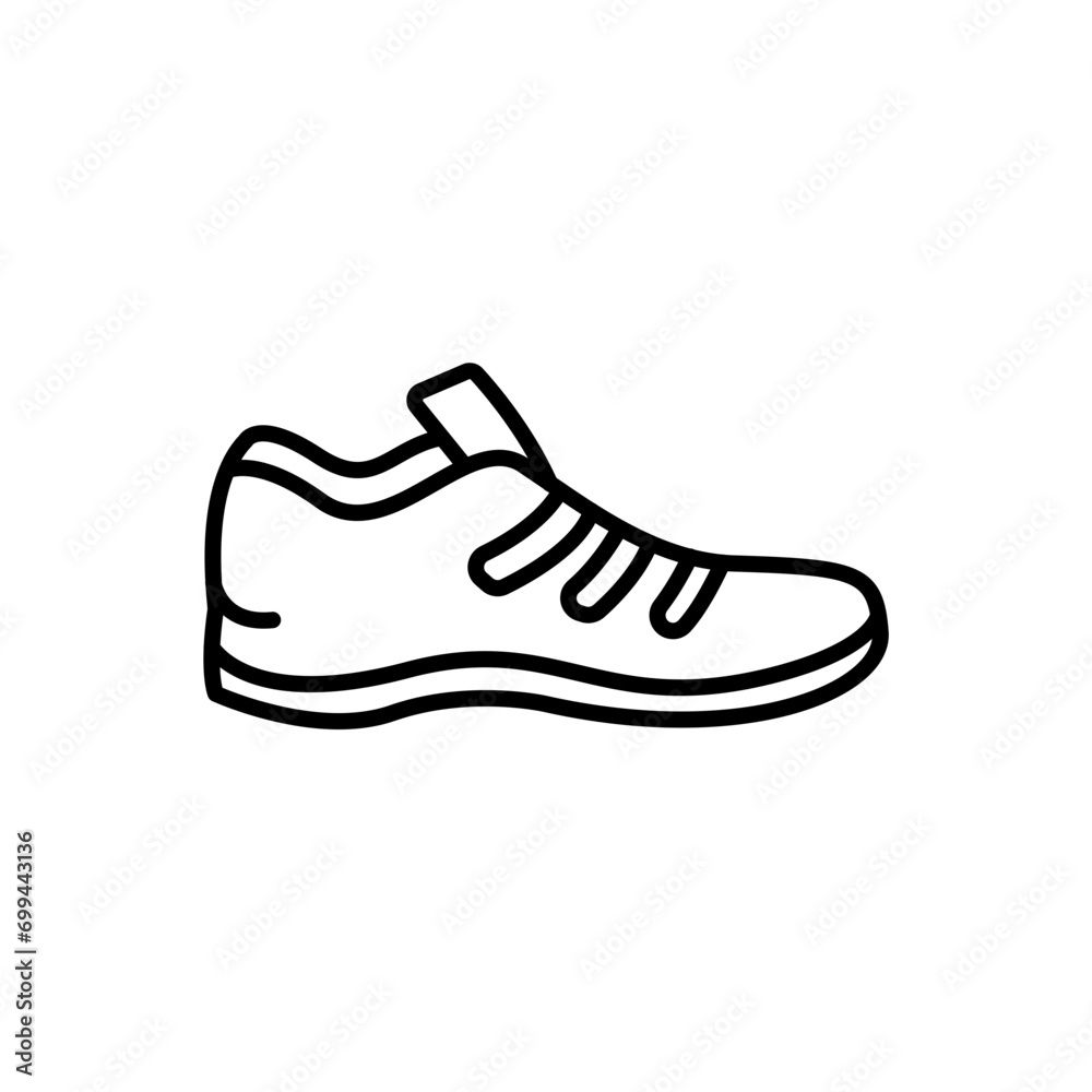 Sport shoes outline icons, minimalist vector illustration ,simple transparent graphic element .Isolated on white background Sport shoes outline icons, minimalist vector illustration ,simple transparent graphic element .Isolated on white background