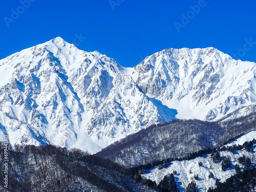 Obraz na plátně 冬の北アルプス　長野県白馬村