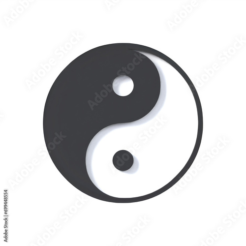 Konstfotografi 3D yin yang