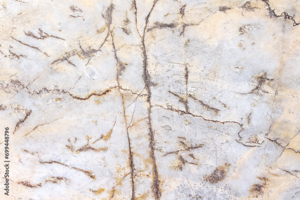 Fototapeta premium Natural marble cracked texture abstract light brown background