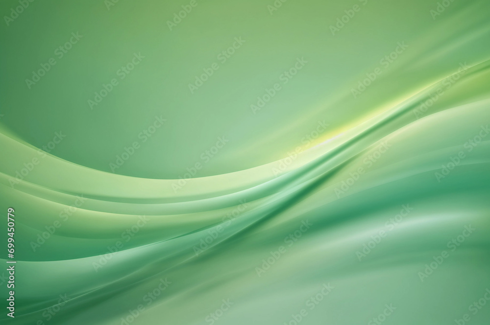 Abstract dynamic wave gradient banner background with soft green color. Generative AI. Abstract dynamic wave gradient banner background with soft green color. Generative AI.