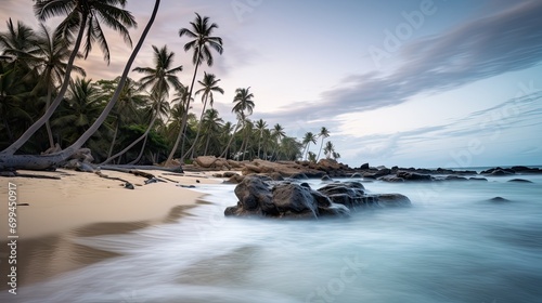 Dominican Republic white sand beach rocks