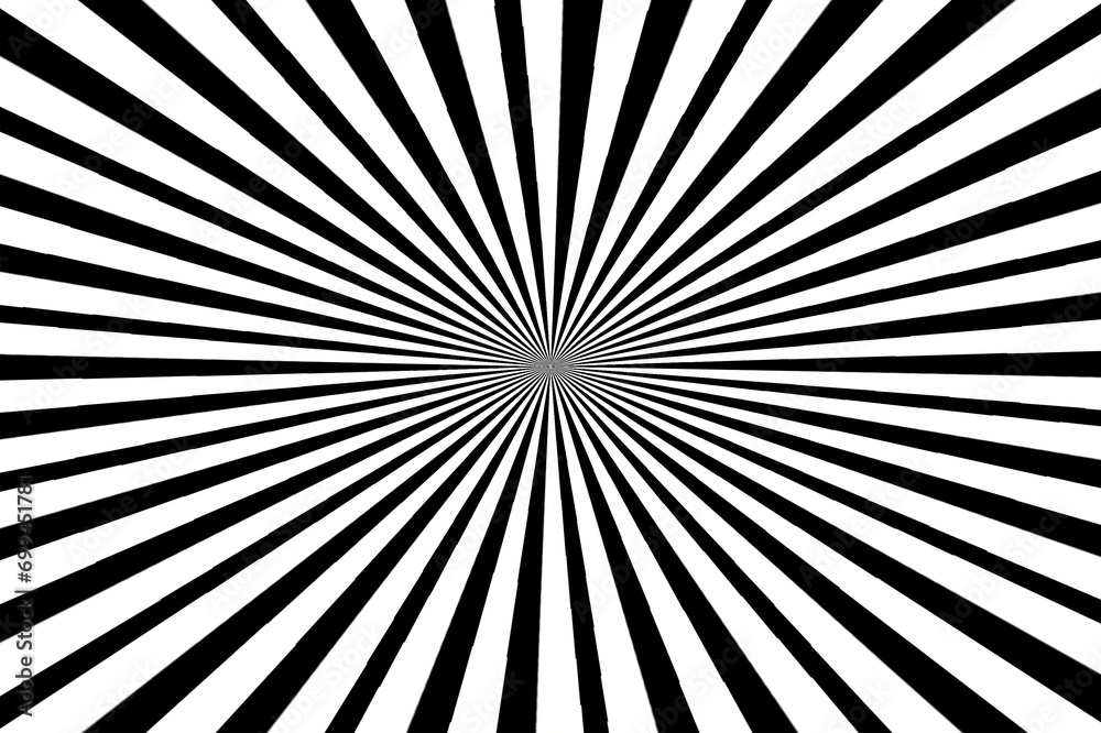 Retro black and white sunburst Retro black and white sunburst