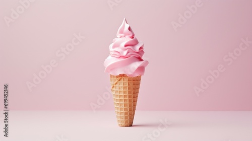 Candy Cone on pink background