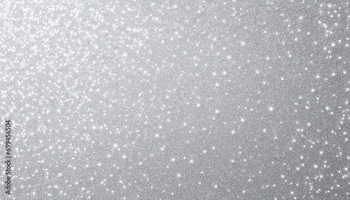 Abstract Background of Sparkling Silver Glitter and Curves
