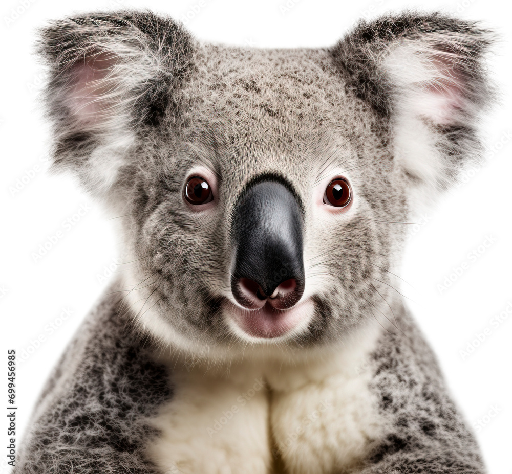 Naklejka premium Koala bear isolated on transparent background. PNG