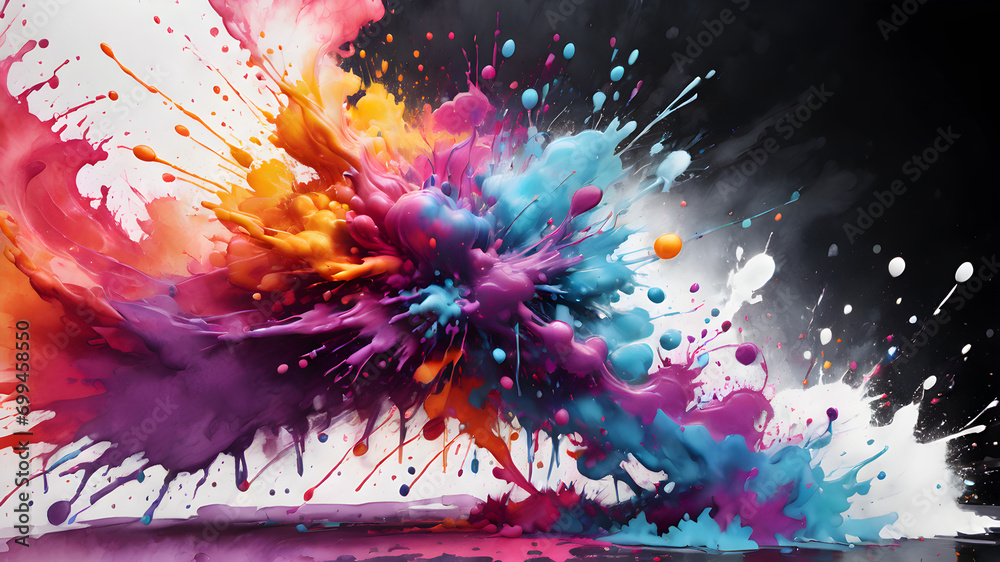 abstract background with splashes abstract background with splashes