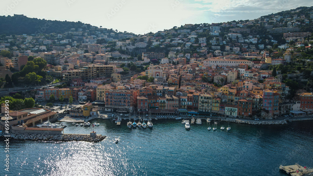 Aerial view of French riviera, France