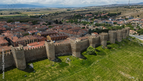 Aerial view of Avila, Spain