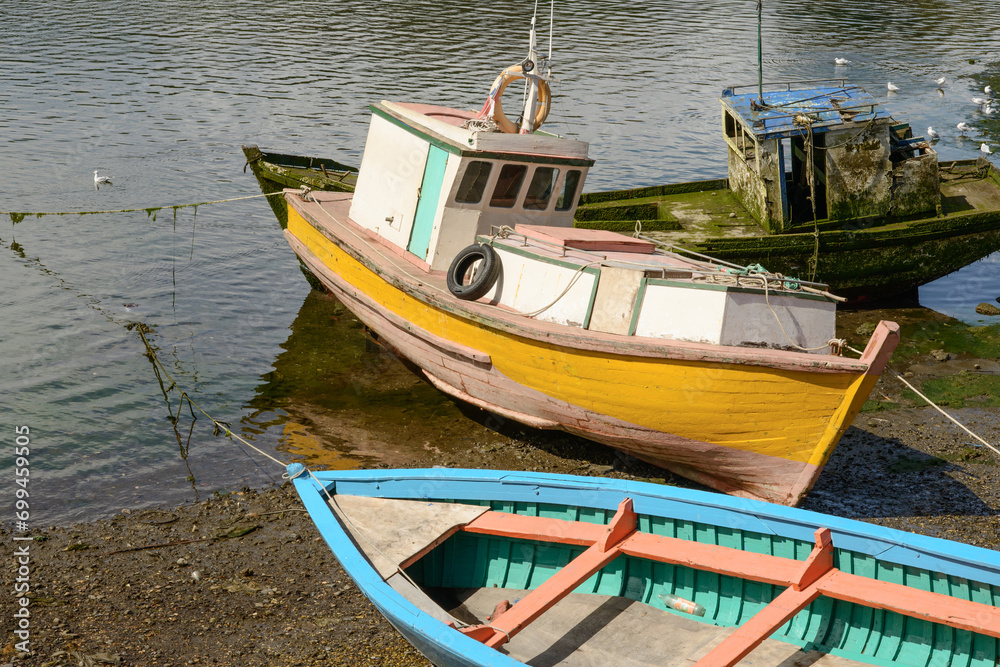 Colorful Boats of Puerto Montt