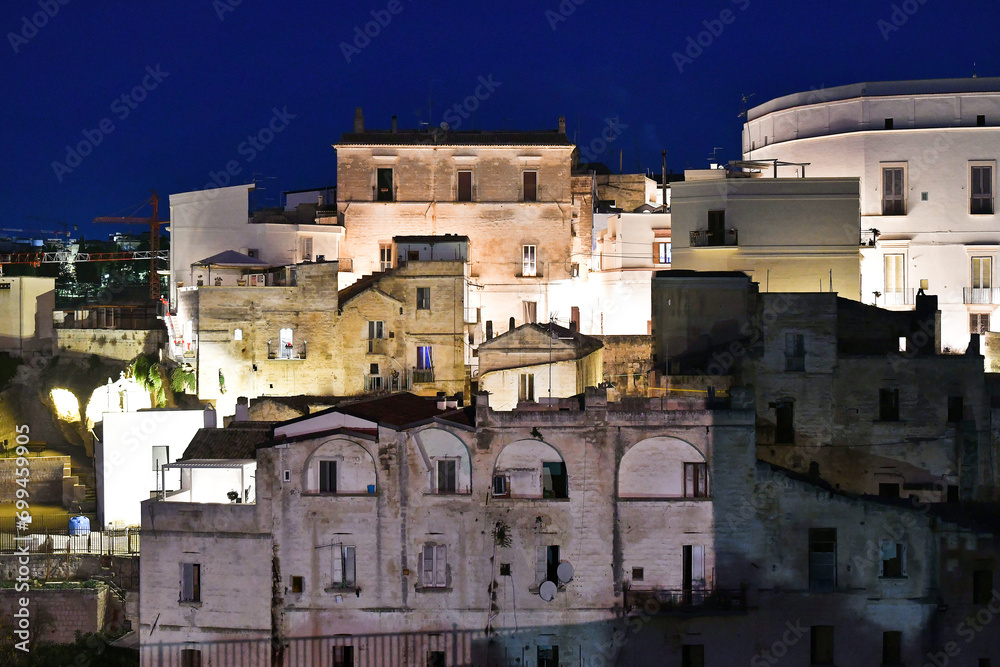 Panoramic view of Gravina, a small town in Puglia in Italy.