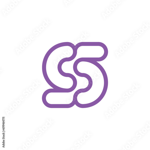 Letter S network technology logo