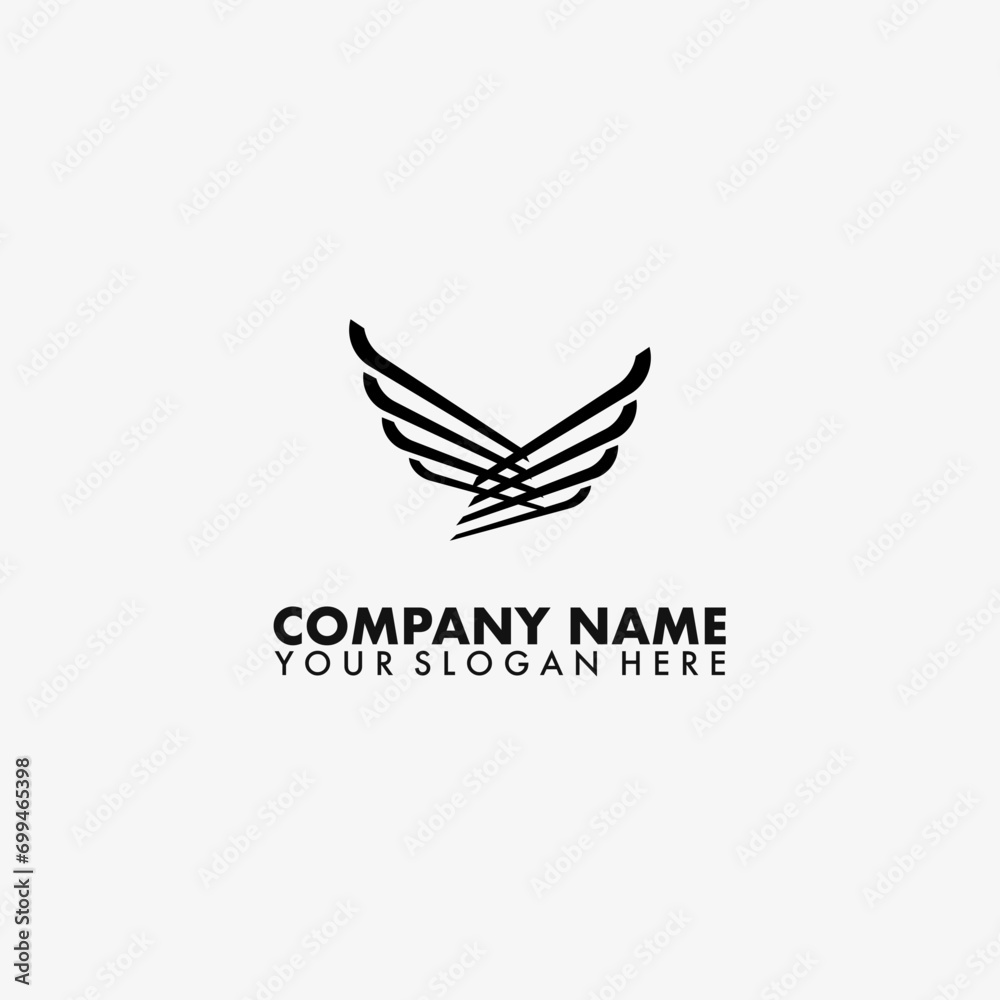 Abstract flying bird Logo vector. Abstract flying bird Logo vector.