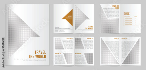 corporate brochure cover page template