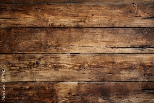 close up horizontal view of a dark wooden background AI generated