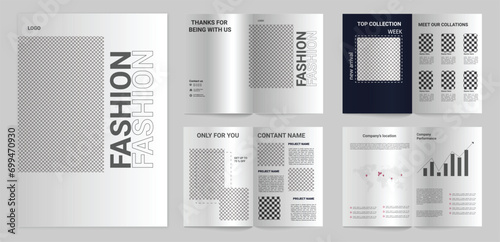 fashion brochure design template
