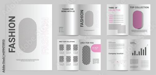 fashion brochure design template
