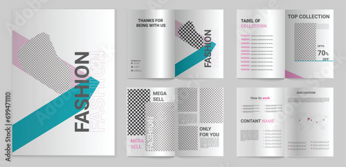 fashion brochure design template
