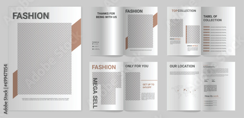 fashion brochure design template
