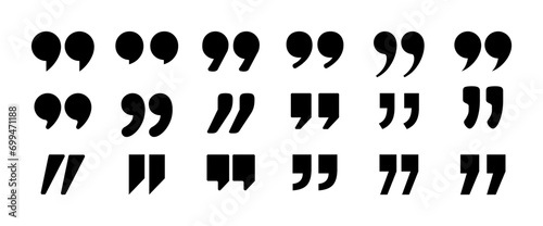 quotation marks for words and sayings photo