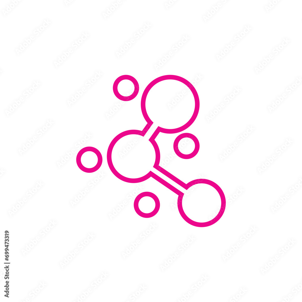 Molecule logo vector template element and symbol Molecule logo vector template element and symbol