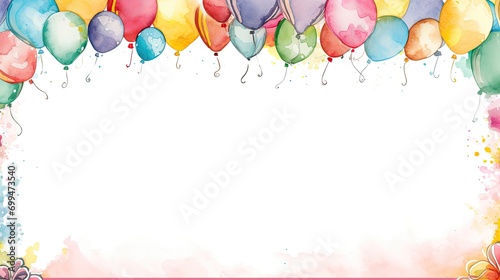 watercolor painting style vector of Birthday