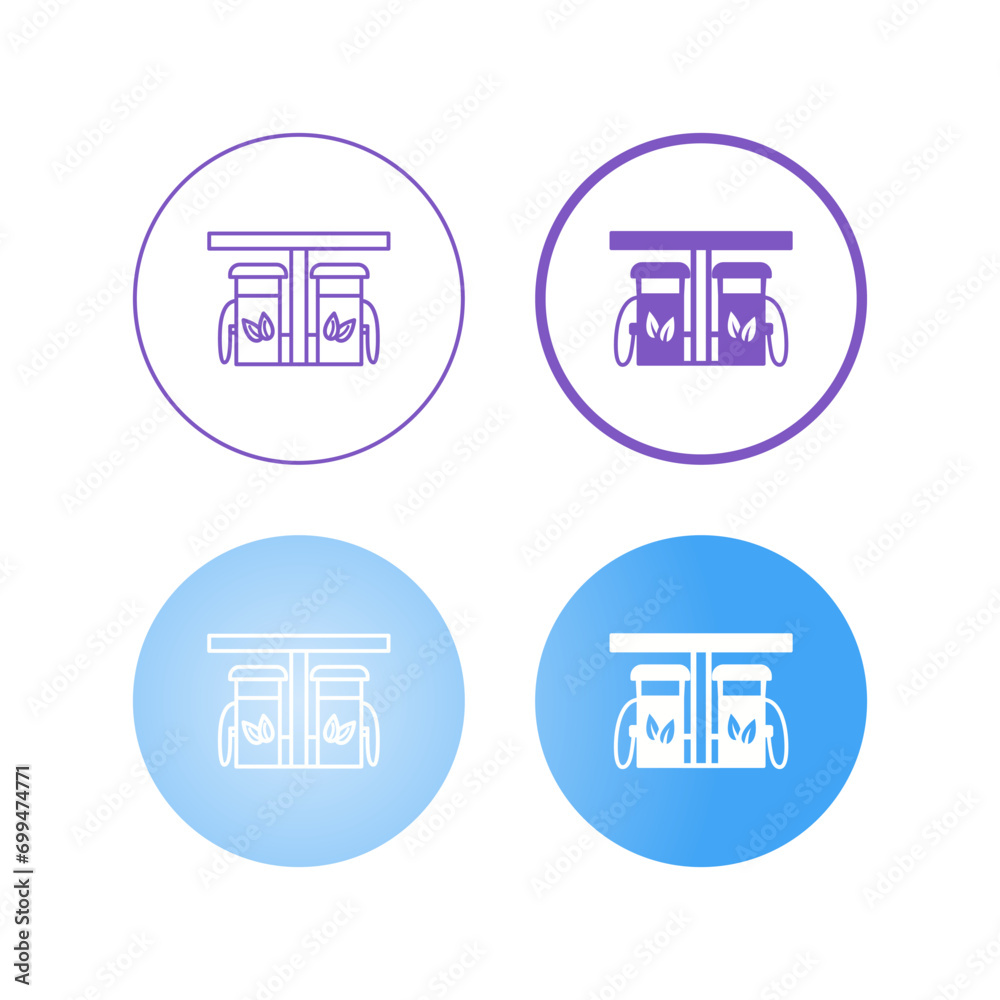Eco friendly Petrol Pump Vector Icon Eco friendly Petrol Pump Vector Icon