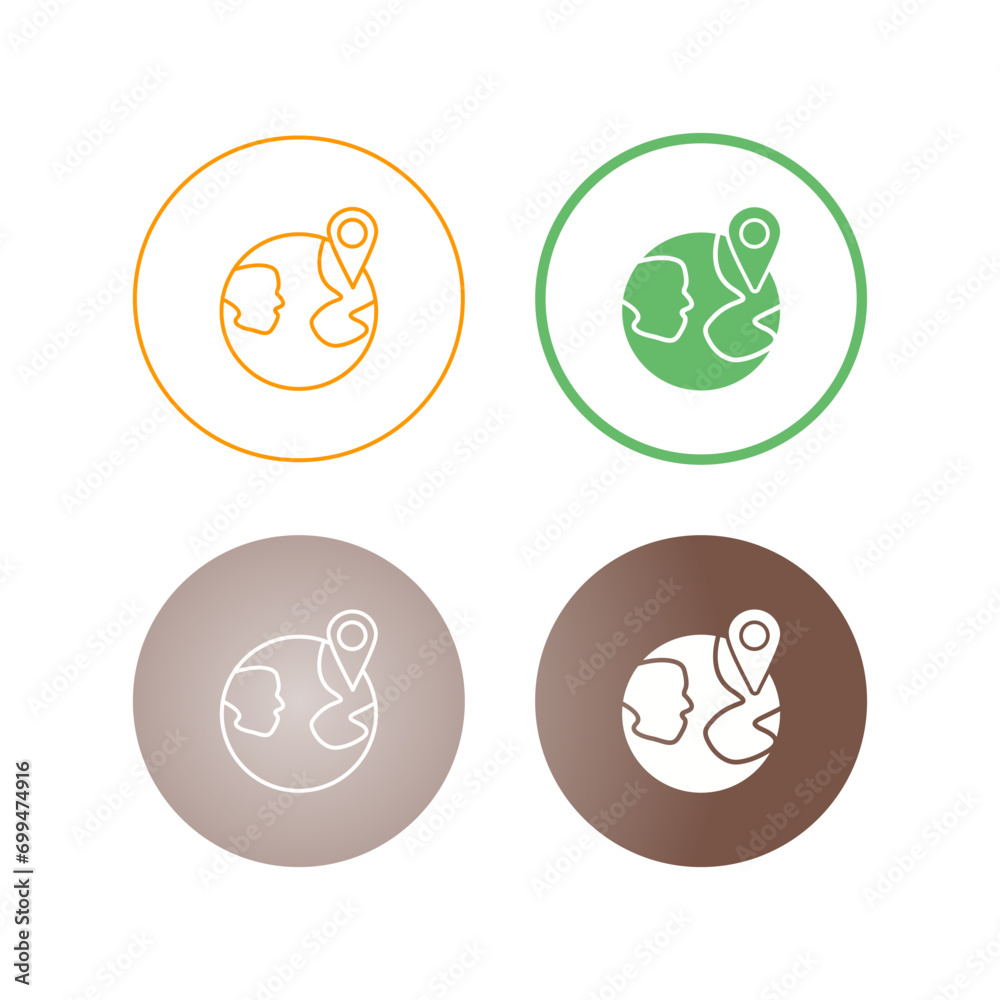 Pin point Location Vector Icon Pin point Location Vector Icon