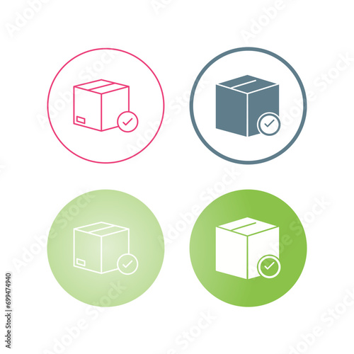 Valid Delivery of Packag Vector Icon