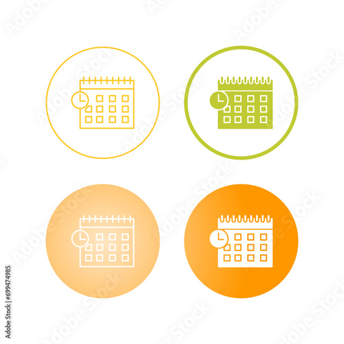 Scheduled Vector Icon