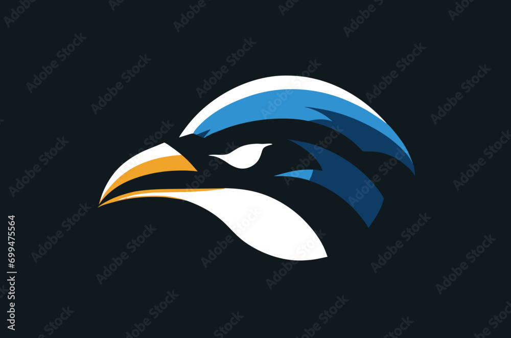 Naklejka premium Bird Head Logo Design