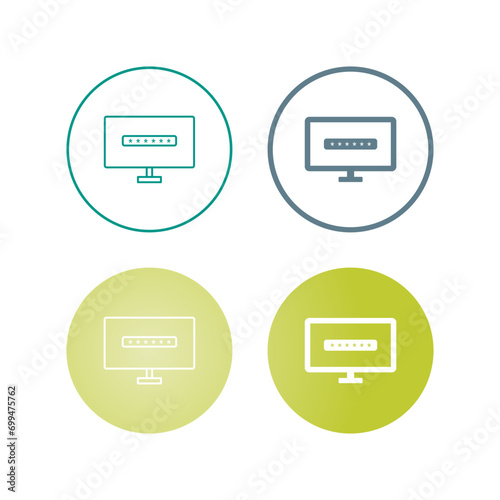 System Password Vector Icon