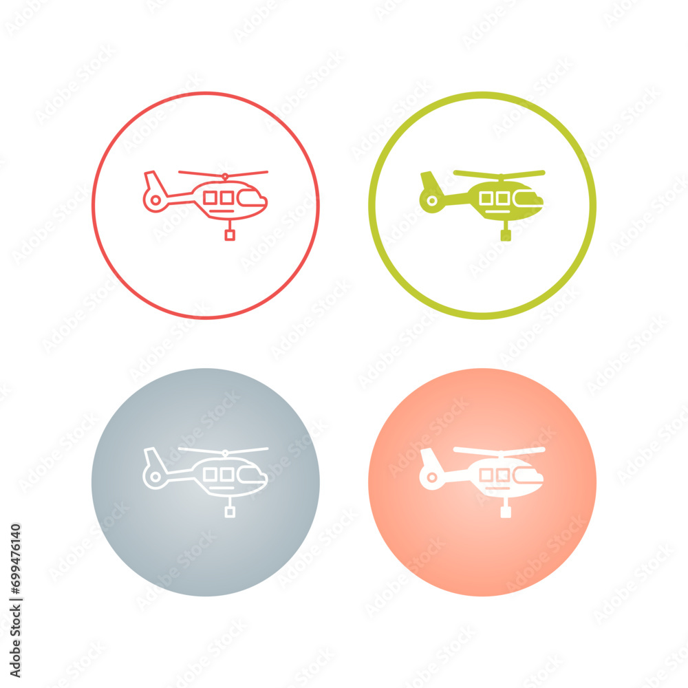 Helicopter Vector Icon Helicopter Vector Icon