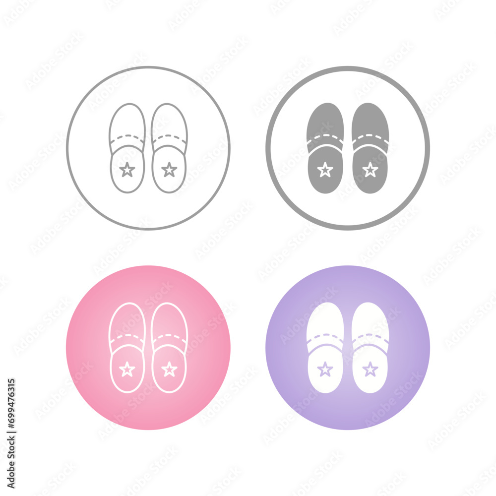 Slippers Vector Icon Slippers Vector Icon