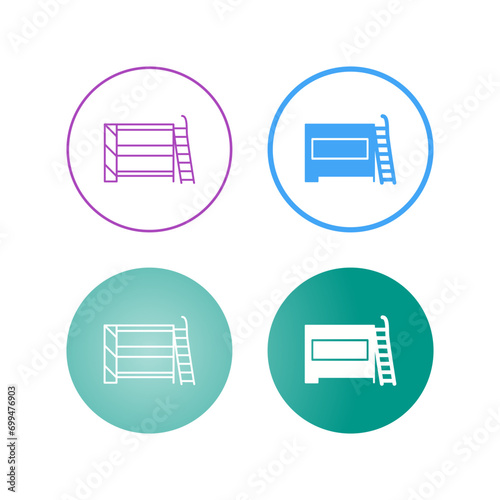 Bunk bed Vector Icon