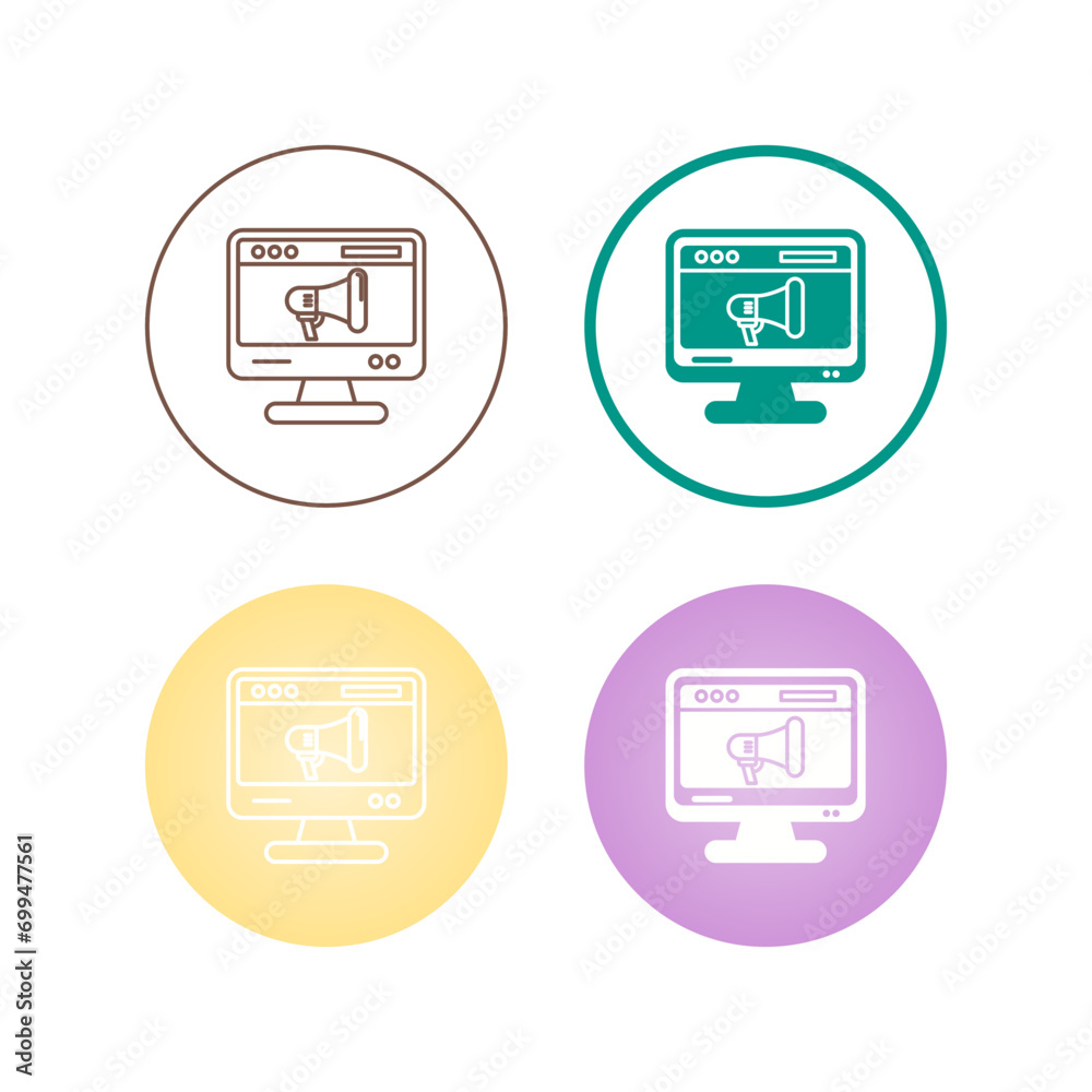Online Marketing Vector Icon