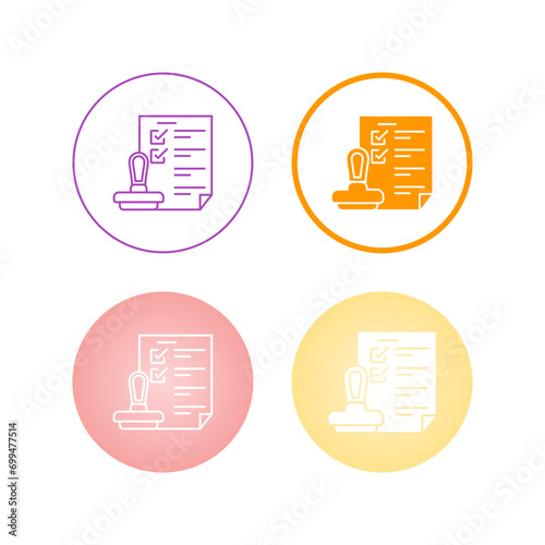 Stamp Vector Icon