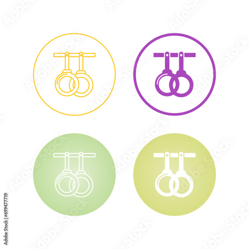 Gym Rings Vector Icon