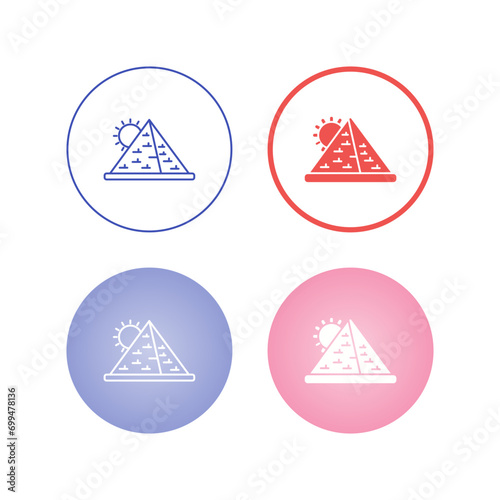 Pyramid Vector Icon